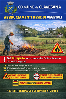 Abbruciamenti residui vegetali